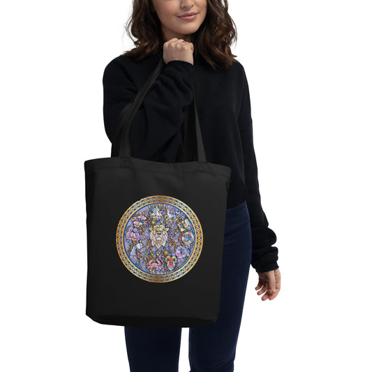 Personalized Mosaic Horoscope Organic Cotton Tote Bag