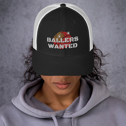 Unisex Ballers Wanted Mesh Back Cap