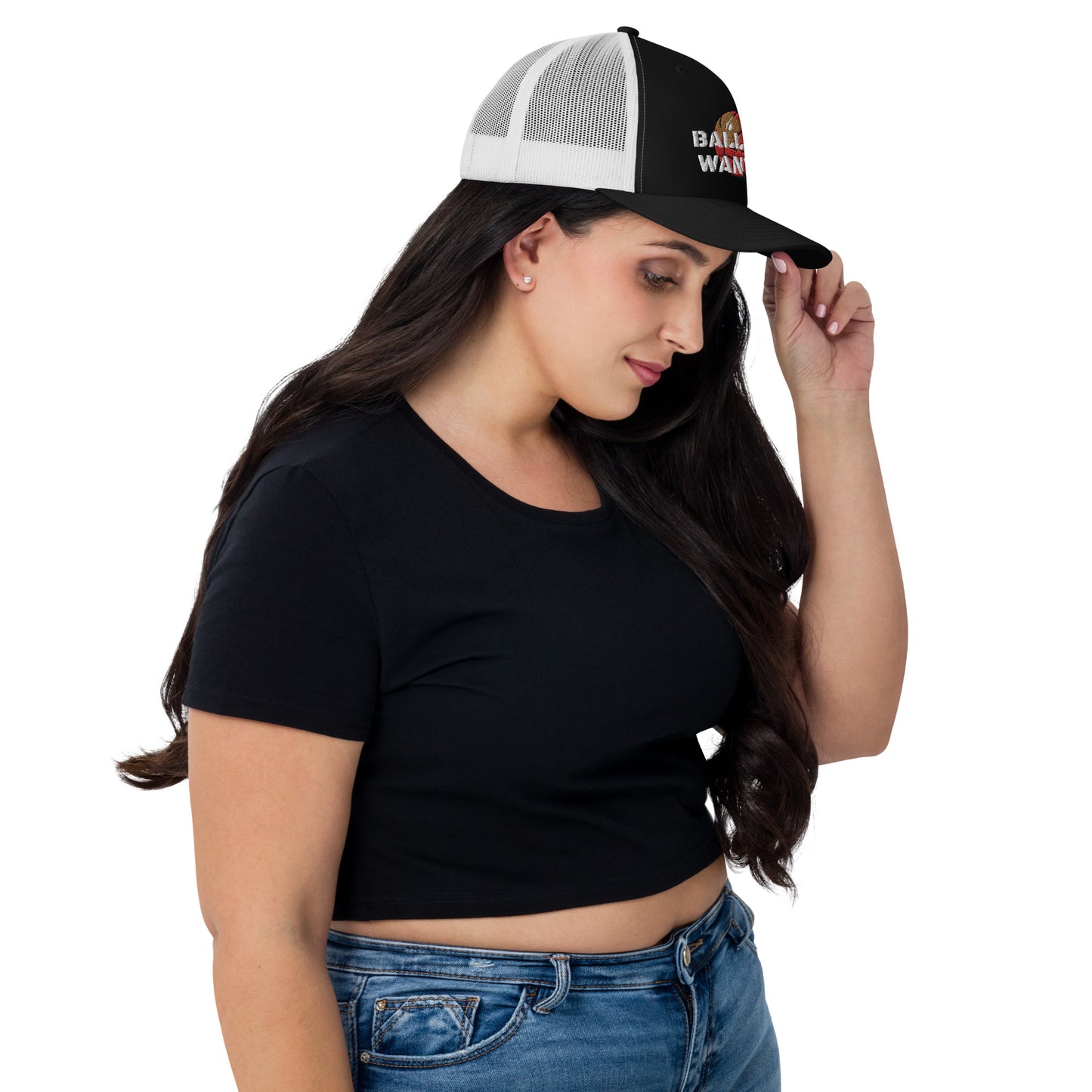 Unisex Ballers Wanted Mesh Back Cap