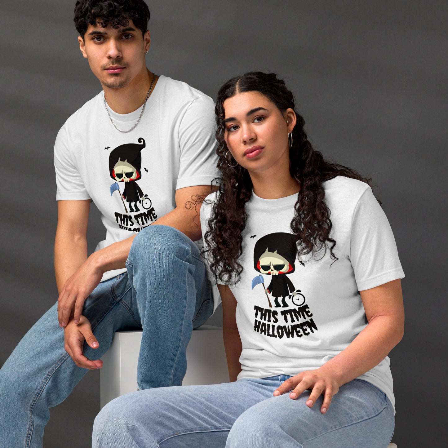 Camiseta unisex ecológica de Halloween