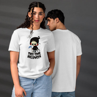 Camiseta unisex ecológica de Halloween