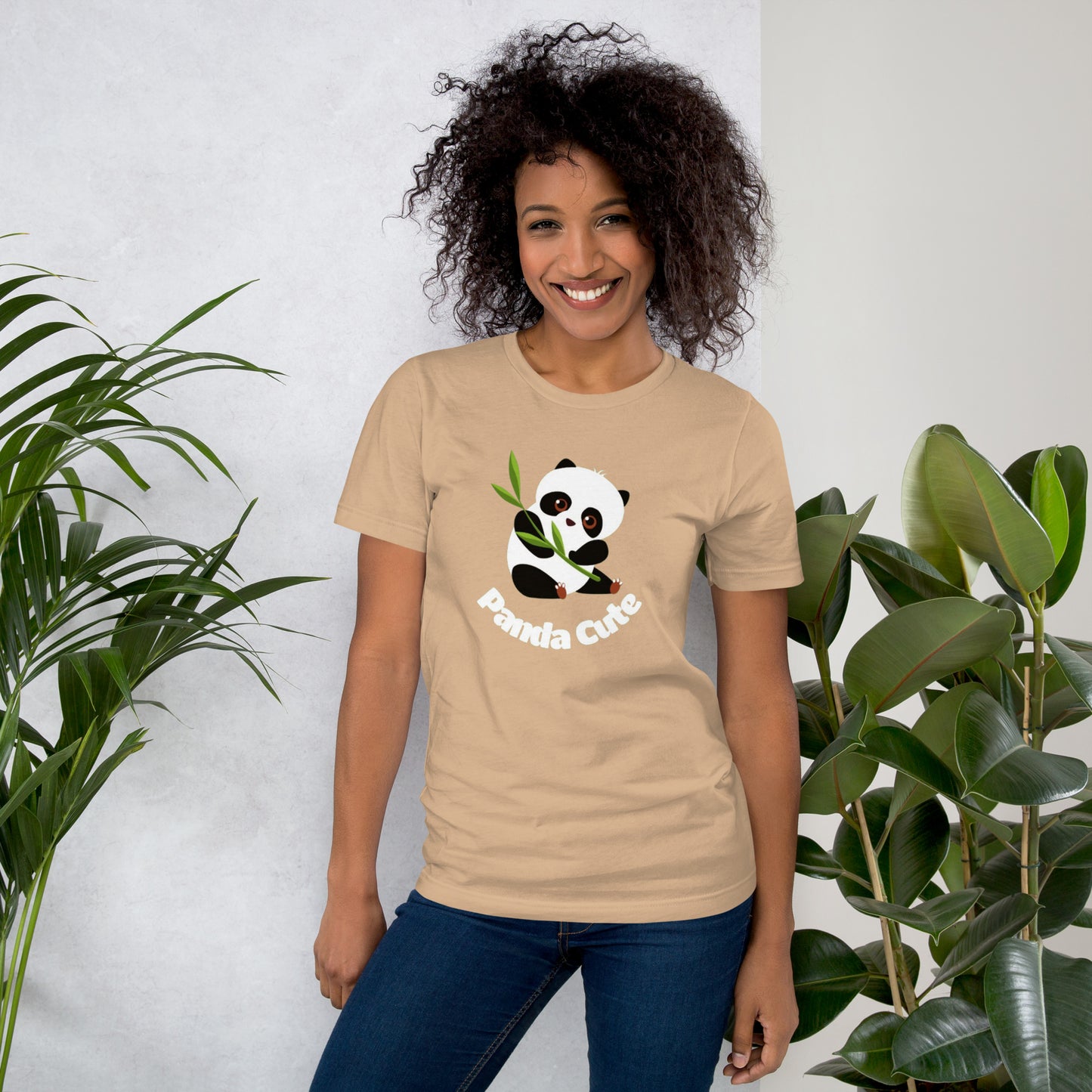 Süßes Unisex-T-Shirt mit Panda-Grafik