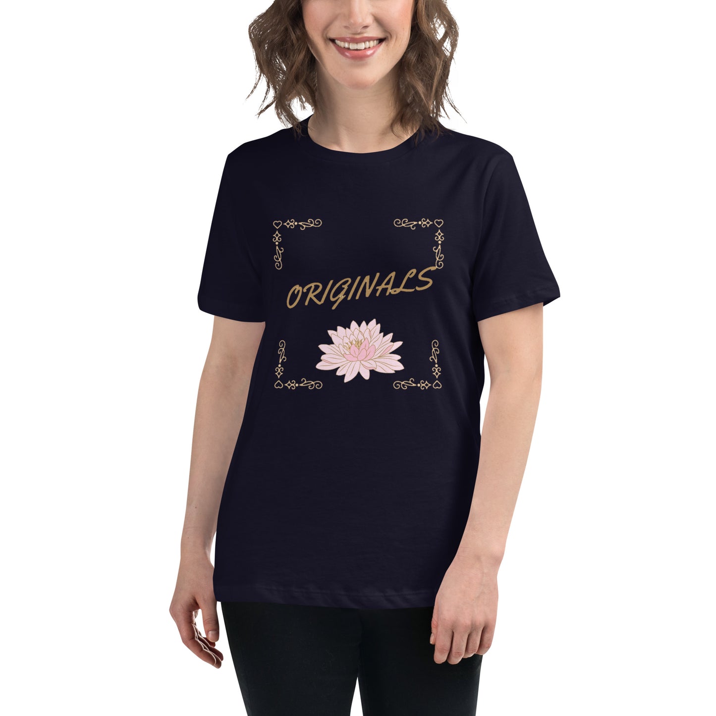 Personalisiertes Damen-T-Shirt mit floraler Eleganz